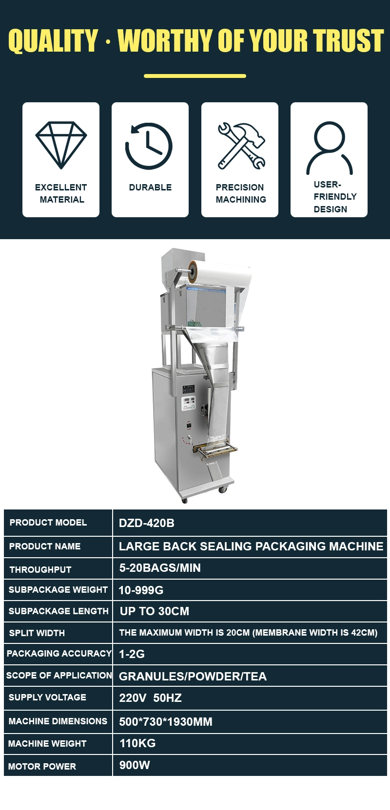 Automatic Rice Ice Candy 1 Kg Sugar Packing Machine Salt Filing Sachet Linear Weigher Packaging Machine 50g 100g 250g 800g 1kg