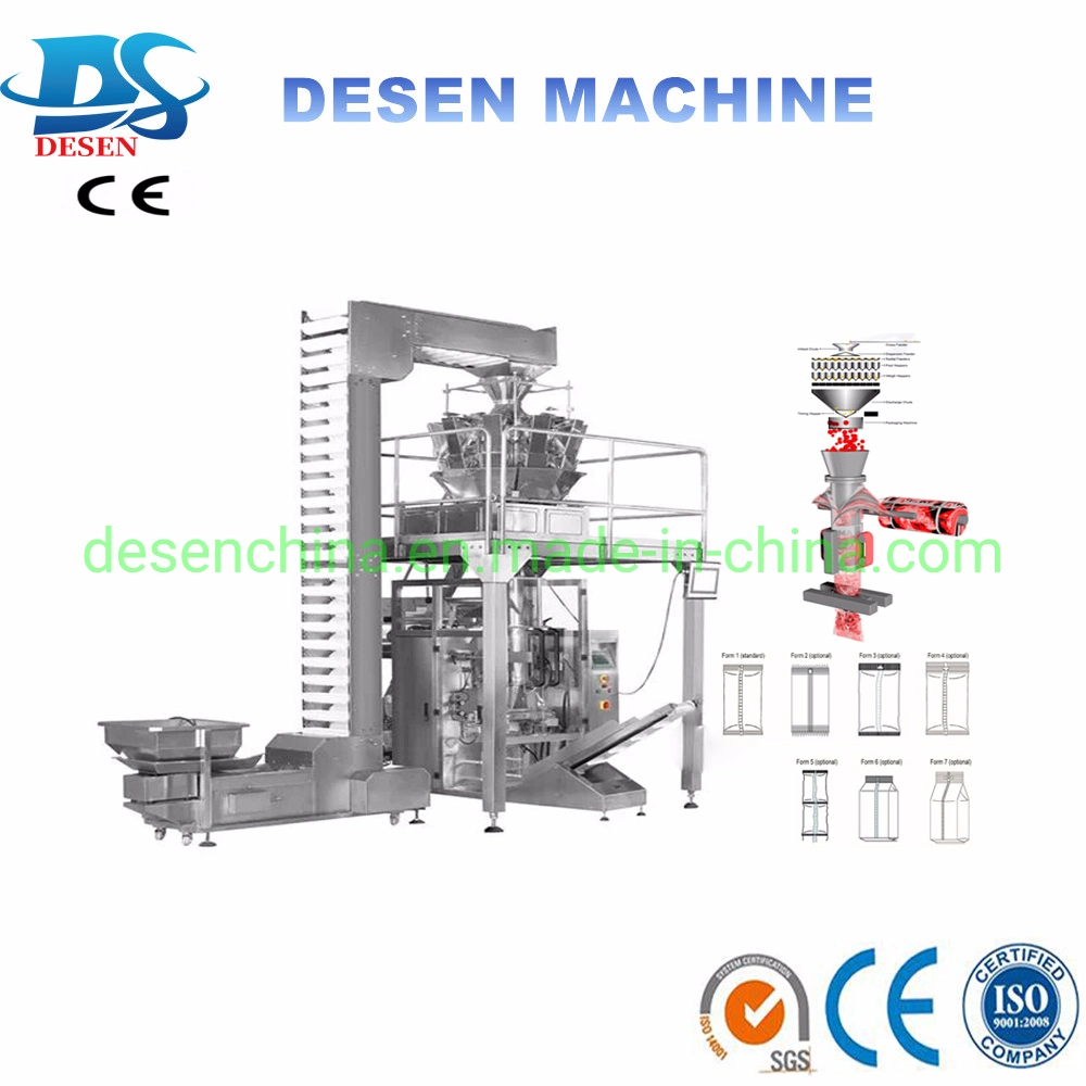 Automatic Volumetric Cup Weigher 500g 1 Kg Pouch Filling Crystal Salt Packing Machine